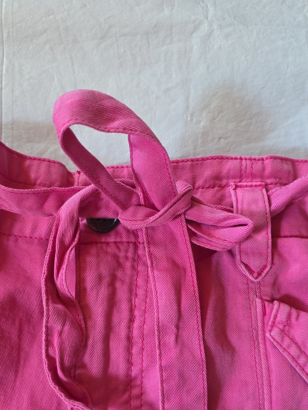 Old Navy Women's Tie-Waist 4" Cargo High Rise Shorts Pink M - Picture 5 of 11